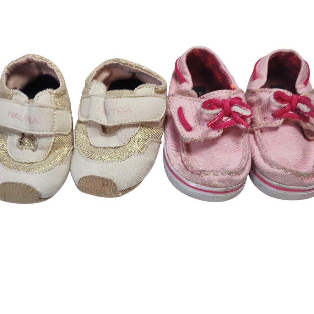 Sperry Top-Sider & Nautica Toddler Size 4 Girls Shoe Bundle